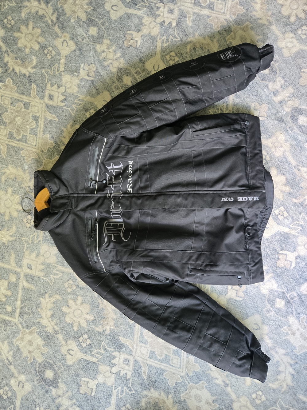 Drift Racing Black Men’s Racing Snowmobile Jacket